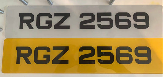 METRO PRINTED NUMBER PLATES
