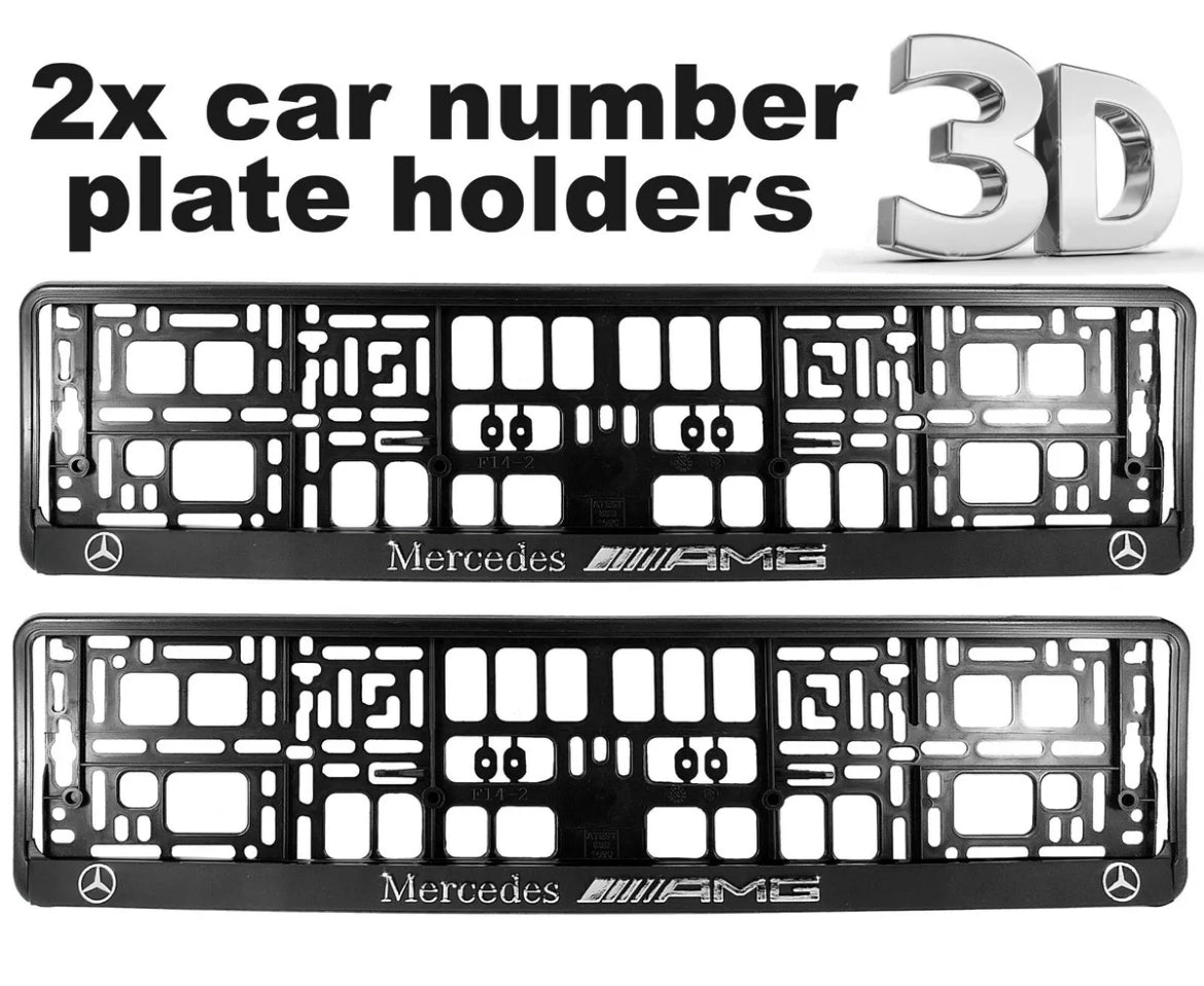 NUMBER PLATE SURROUND FRAME HOLDERS